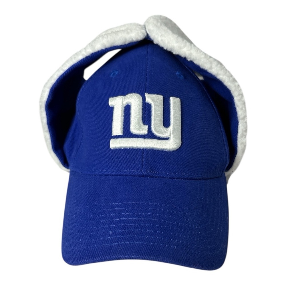 New York Giants Dog Ear Flap Hat Winter Cap NFL Team Apparel Adjustable Spirit